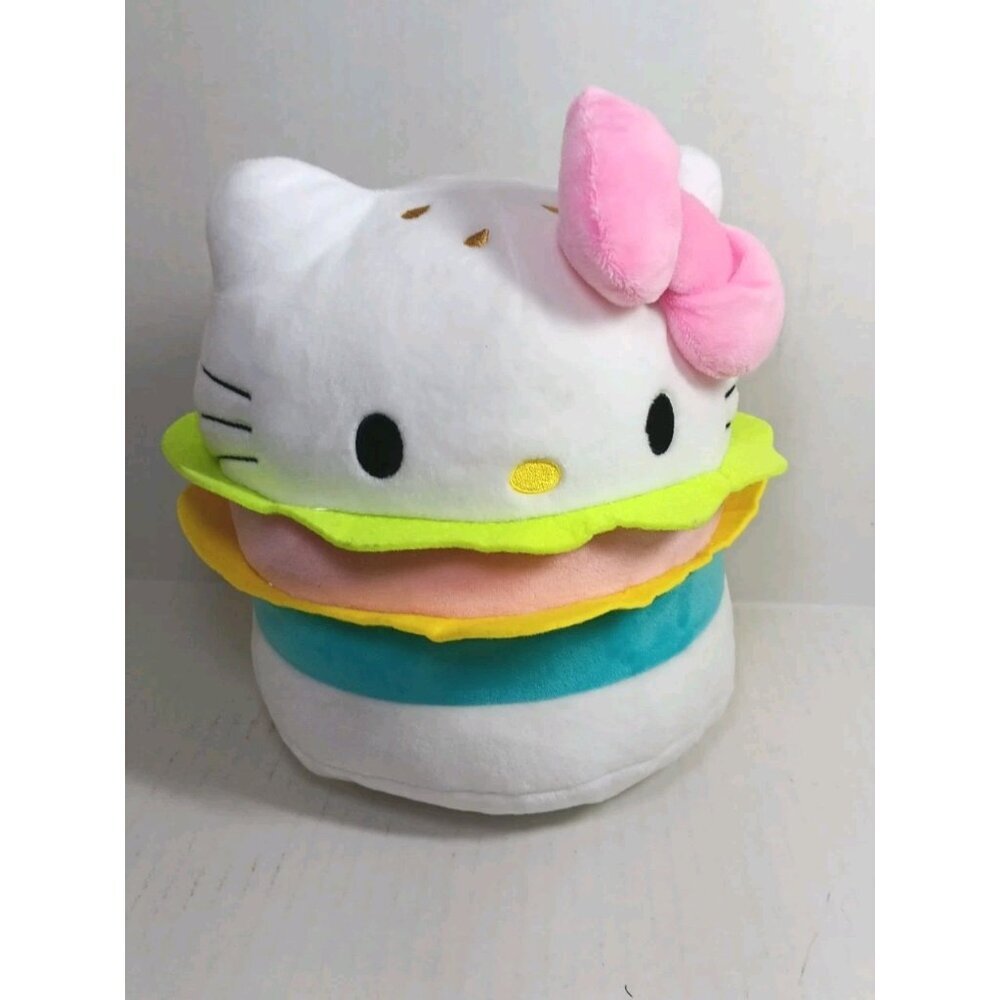Sanrio Gund Hello Kitty Burger Sandwich Plush Stuffed Toy 9"